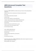AWS Advanced Complete Test Questions&period;