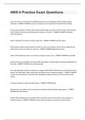 AWS 6 Practice Exam Questions&period;