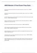 AWS Module 5 Final Exam Prep Quiz&period;
