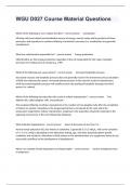 WGU D027 Course Material Questions With Answers All Correct A&plus; Score&period;