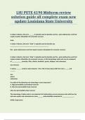 LSU PETE 4190 Midterm review solution guide all complete exam new update Louisiana State University