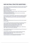 NUR 240 FINAL PRACTICE QUESTIONS