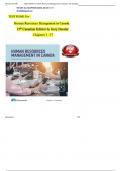 TEST BANK For Human Resources Management in Canada&comma; 15th Canadian Edition&comma; Verified Chapters 1 - 17&comma; Complete Newest Version
