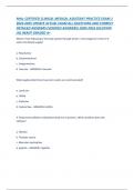 NHA&colon; CERTIFIED CLINICAL MEDICAL ASSISTANT PRACTICE EXAM 1 2024-2025 UPDATE ACTUAL EXAM ALL QUESTIONS AND CORRECT DETAILED ANSWERS &lpar;VERIFIED ANSWERS&rpar; 100&percnt; PASS SOLUTION &sol;AL READY GRADED A&plus;NHA&colon; CERTIFIED CLINICAL MEDICAL ASSISTANT PRACTICE EXAM 1 2024-2025 