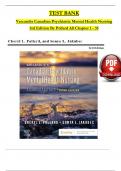 Pollard / Jakubec, Varcarolis's Canadian Psychiatric Mental Health Nursing 3rd Edition TEST BANK, Verified Chapters 1 - 35, Complete Newest Version