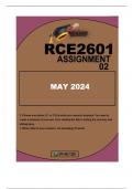 RCE2601 ASSIGNMENT 2 2024 RCE2601 ASSIGNMENT 2 3. Choose one option (3.1 or 3.2) to write your research proposal. You need to create a proposal of your own, from creating the title to writing the summary and bibliography. 1. Write a title for your researc