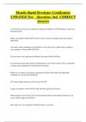 Mendix Rapid Developer Certification TOP  Exam Questions And CORRECT Answers