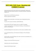 MGT 3620 TOP Exam Questions and  CORRECT Answers