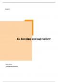 Notes EU banking and capital market law