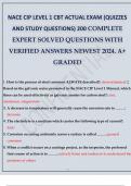 NACE CIP LEVEL 1 CBT ACTUAL EXAM (QUIZZES AND STUDY QUESTIONS) 200 COMPLETE EXPERT ANSWERED 2024