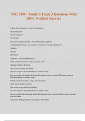 NSG 3100 - Funds I&colon; Exam 2 Questions With 100&percnt; Verified Answers