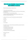 PHY 102 Key PASSED Exam Questions  and CORRECT Answers
