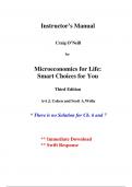 Solutions for Microeconomics for Life, Smart Choices for You, 3rd Canadian Edition Cohen
