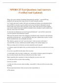 NPORS 25 Test Questions And Answers &lpar;Verified And Updated&rpar;