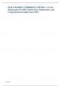 OCR&period; OXFORD CAMBRIDGE AND RSA&period; A Level Mathematics B &lpar;MEI&rpar; H640&sol;03 Pure Mathematics and Comprehension  Sample Insert&period;2022