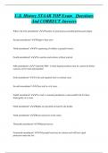 U&period;S&period; History STAAR TOP Exam Questions  And CORRECT Answers