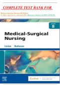   COMPLETE TEST BANK FOR    Medical-Surgical Nursing 8th Edition
