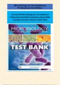 Test Bank Of Microbiology for the Healthcare Professional 2nd Edition Questions Solved With Complete Solutions Rated A+|2023-2024