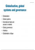 Global Systems and Global Governance summary 
