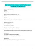 GY 101 UA Final &lpar;test 3&rpar; 100&percnt; Correct &vert; Verified &vert; 2024 Version