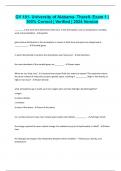 GY 101- University of Alabama- Therell- Exam 1 &vert; 100&percnt; Correct &vert; Verified &vert; 2024 Version