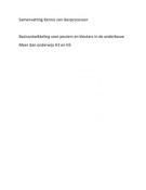 Kennis van Leerprocessen, tentamenstof: MDO H. 3 & 5, Basisontwikkeling Janssen-Vos