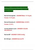 NORMAL LABORATORY VALUES