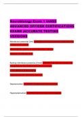 Neurobiology Exam 1 IAHSS ADVANCED OFFICER CERTIFICATIONS EXAMS&period;