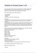 TestOut A&plus; Practice Exam 1&period;2&period;8 Most Recent 2026&sol;2027 Questions and Accurate Answers