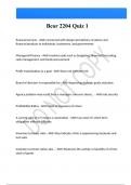 Bcor 2204 Quiz 1 Questions And Answers Latest &vert;Update&vert; Verified Answers 