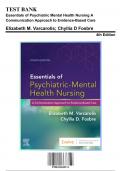 Test Bank for Essentials of Psychiatric Mental Health Nursing A Communication Approach to Evidence-Based Care, 4th Edition by Varcarolis, 9780323625111, Covering Chapters 1-28 | Includes Rationales