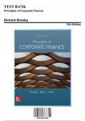 Solution Manual: Principles of Corporate Finance 13th Edition by Richard Brealey - Ch. 1-34, 9781260013900, with Rationales