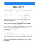 PHELO LMCC Questions And Answers Latest &vert;Update&vert; Verified Answers 