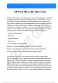 MCCQE1 &vert;Questions And Answers Latest &vert;Update&vert; Verified Answers 