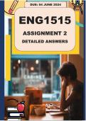 ENG1515 ASSIGNMENT 2 DETAILED ANSWERS ---DUE 04  JUNE 2024