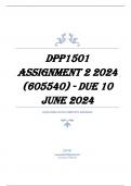 DPP1501 Assignment 2 2024 (605540) - DUE 10 June 2024