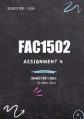 FAC1502 Assignment 5 2024