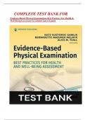COMPLETE TEST BANK FOR  Evidence-Based Physical Examination Best Practices For Health & Well-Being Assessment 1st Edition Latest Update 