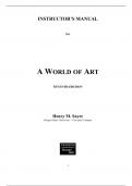 Official© Solutions Manual for A World of Art,Sayre,7e