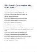 USPS Exam 421-Forms questions with correct answers&period;