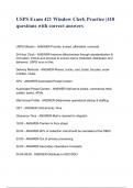 USPS Exam 421 Window Clerk Practice &lowbar;418 questions with correct answers