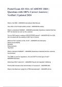 Postal Exam 421 SSA ACADEMY 2024 &lowbar; Questions with 100&percnt; Correct Answers &lowbar; Verified &lowbar; Updated 2024&period;