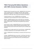 TNCC Test prep 8th Edition Questions with 100&percnt; Correct Answers &lowbar; Verified&period;