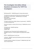 Fire Investigator 2nd edition &lpar;Study Questions & Answers For TCFP Fire Investigator&rpar;