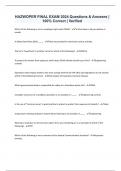 HAZWOPER FINAL EXAM 2024 Questions & Answers | 100% Correct | Verified