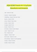 AQA GCSE French 9-1 5.1g Exam Questions and Answers