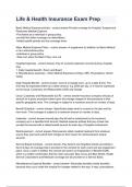 Life & Health Insurance Exam Prep