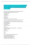 PSYC200 UNE Practice Exam QUESTIONS WITH COMPLETE VERIFED SOLUTIONS 2024&sol;2025