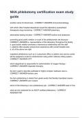 NHA phlebotomy certification exam study guide&period;