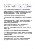 NHA Phlebotomy Technician Study Guide 1&comma; Certified Phlebotomy Technician EXAM
